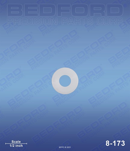 Bedford 8-173 is Graco 166969 1/16" (5pcs) Thin Nylon Tip Washer aftermarket replacement