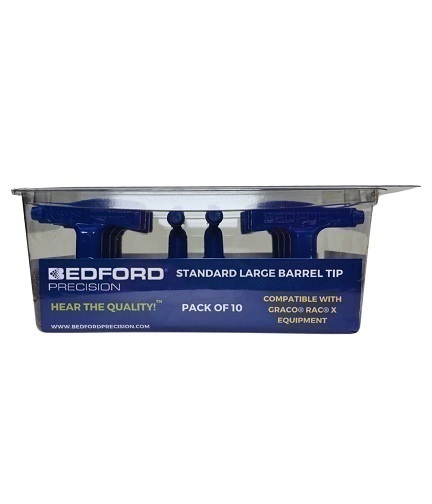 Bedford 33-10529-10 is Graco LTX529 Std. Contractor Tip 529 Lg Barrel 10Pk aftermarket replacement