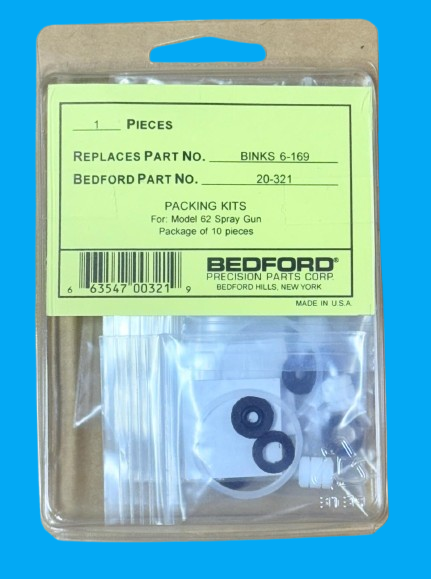 Bedford 20-321 is Binks 6-169 #62 Gun Packing Kits aftermarket replacement